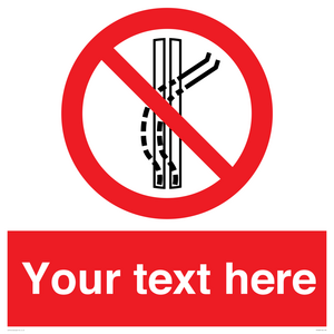 Custom prohibition Do not leave the tow track